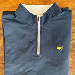 Peter Millar Masters Quarter Zip Golf - Blue - XL